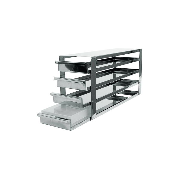 Rack per congelatori verticali con vassoi estraibili
