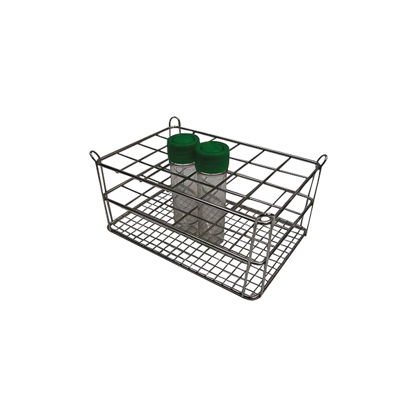 Rack in acciaio inox per flaconi