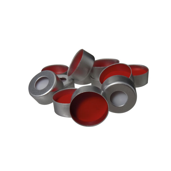 Capsula in alluminio 11 mm con setto in silicone/PTFE