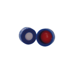 Tappo filettato per fiale con setto in silicone/PTFE